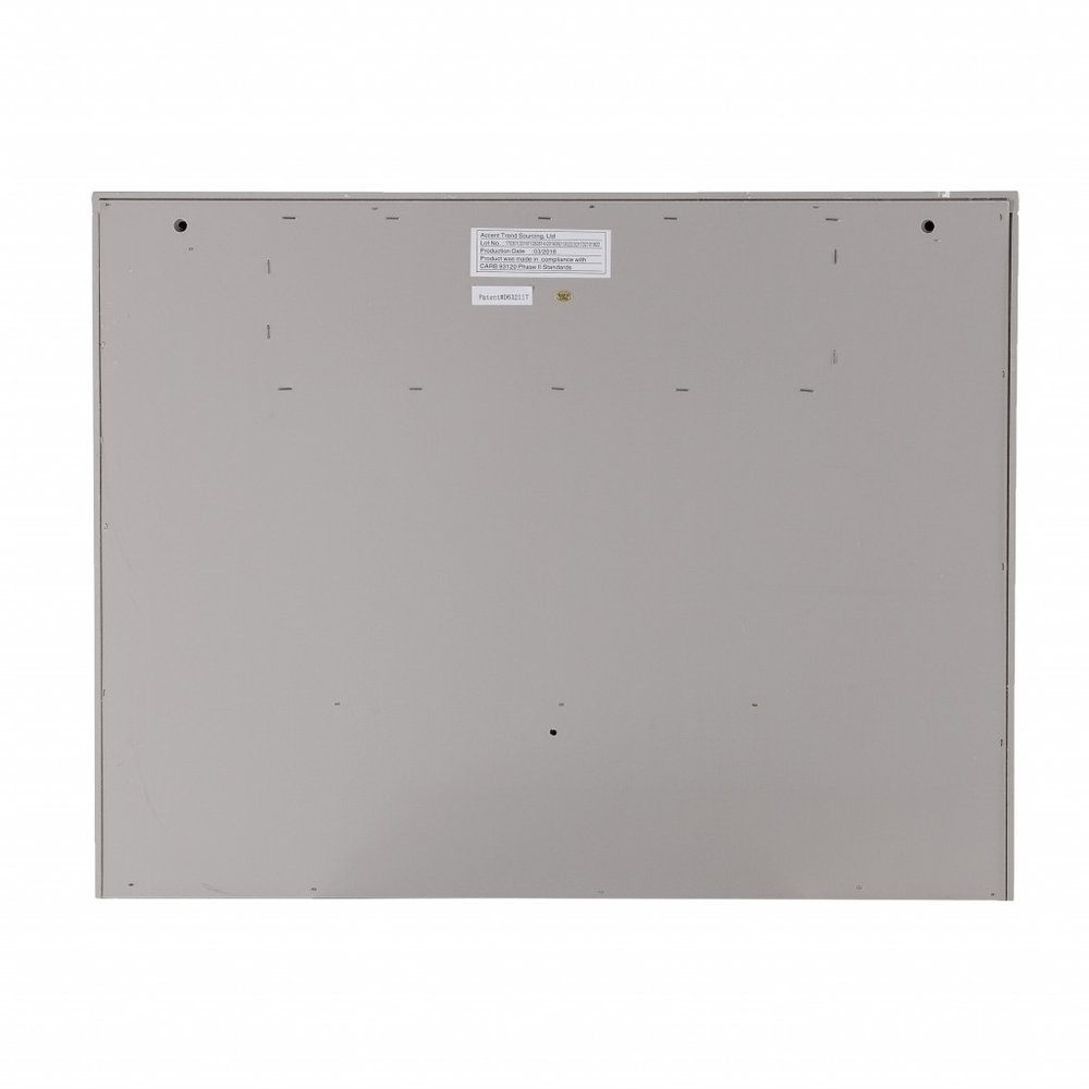 26" Gray Wall Mounted Floating Desk