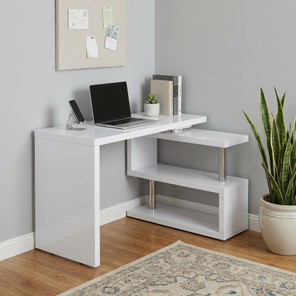 45" White Wood Corner Pedestal