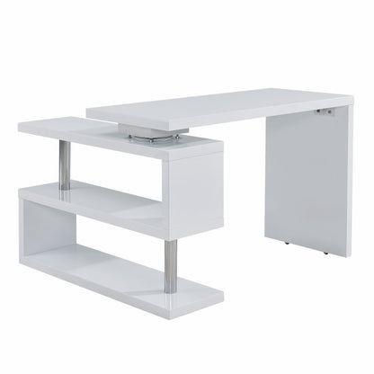 45" White Wood Corner Pedestal