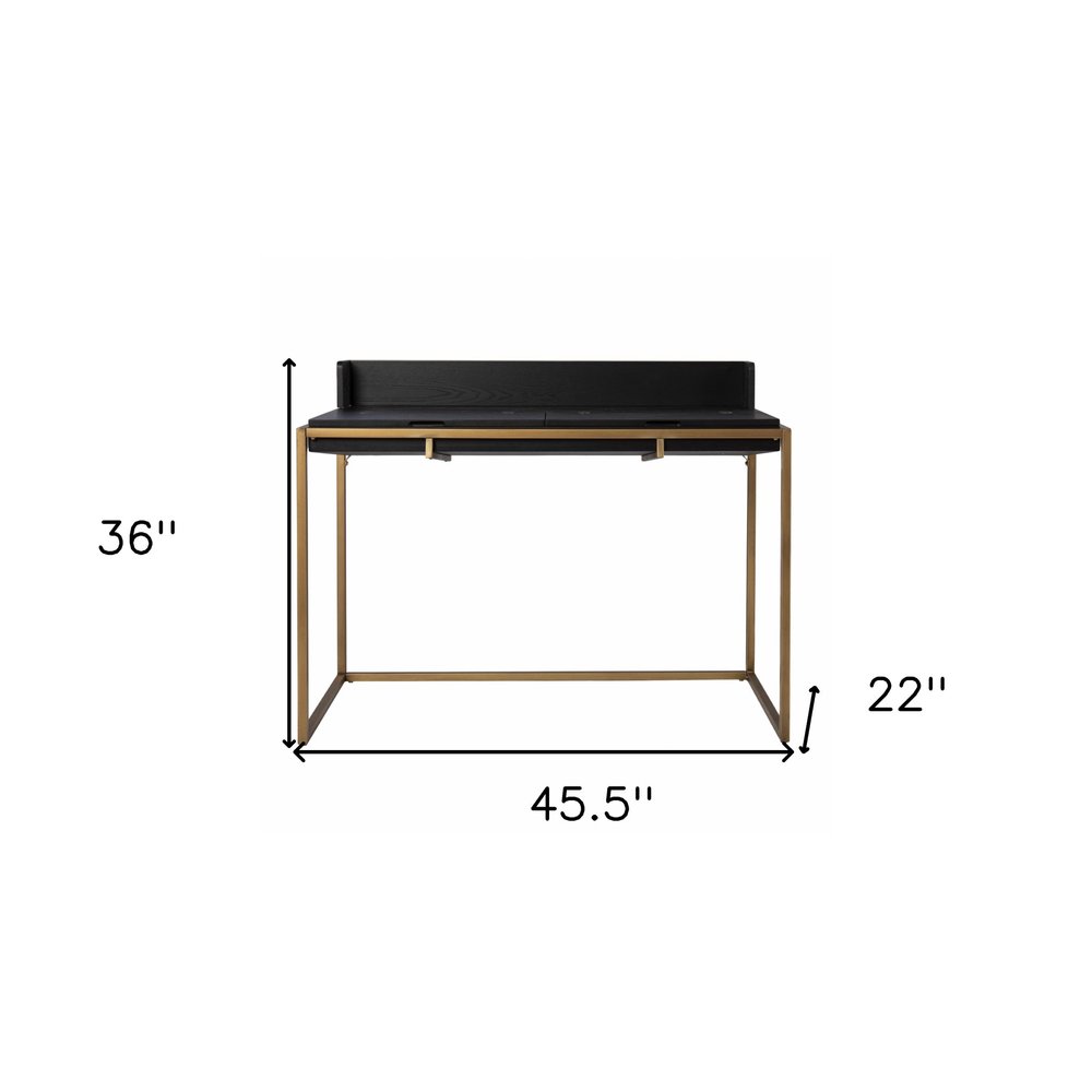 Adjustable Black and Gold Wood Sled