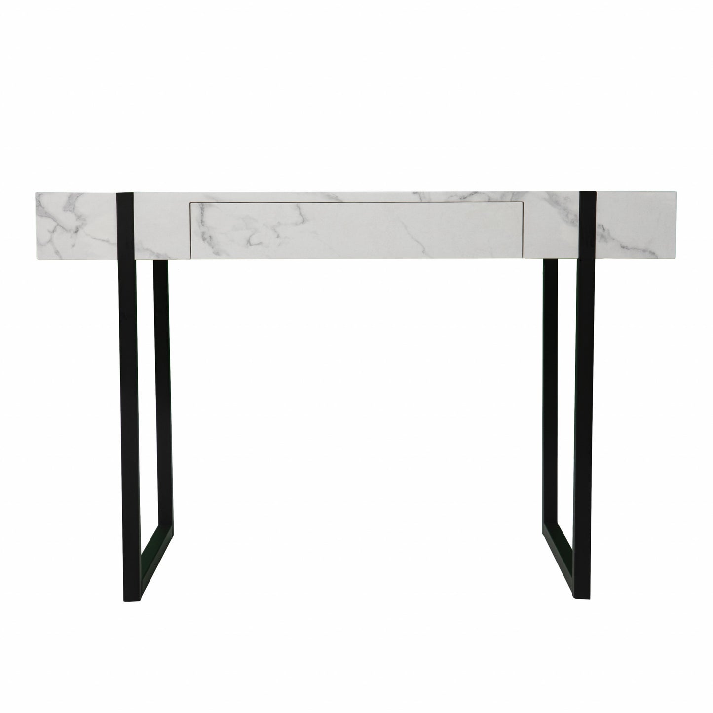 45" White And Black Writing Desk