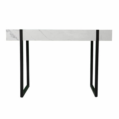 45" White And Black Writing Desk