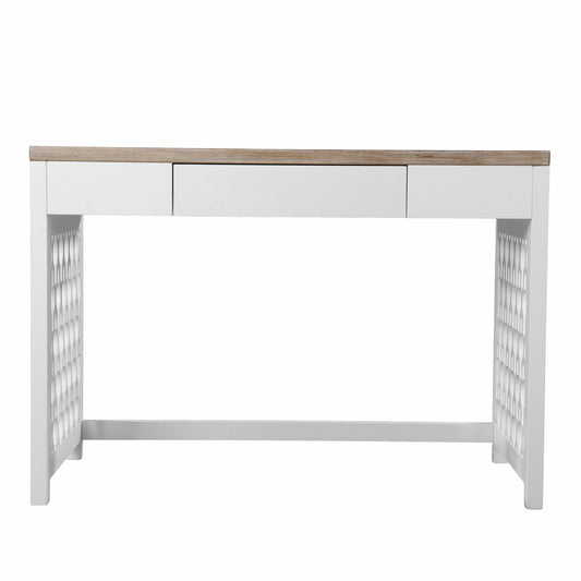 43" Natural and White Wood