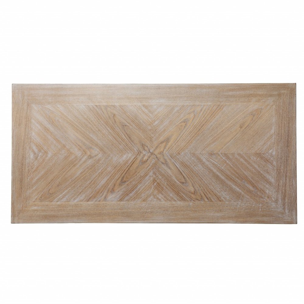 43" Natural and White Wood