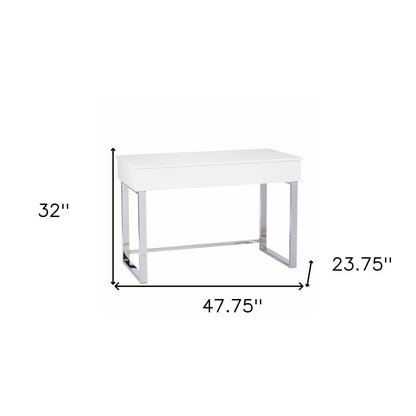 48" Adjustable White Standing Desk Converter