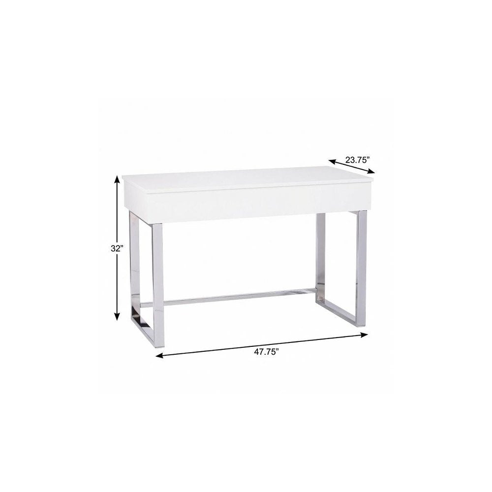 48" Adjustable White Standing Desk Converter
