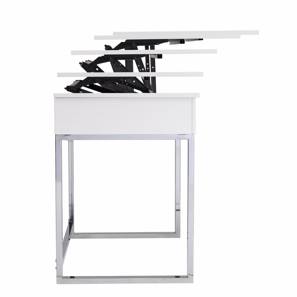 48" Adjustable White Standing Desk Converter