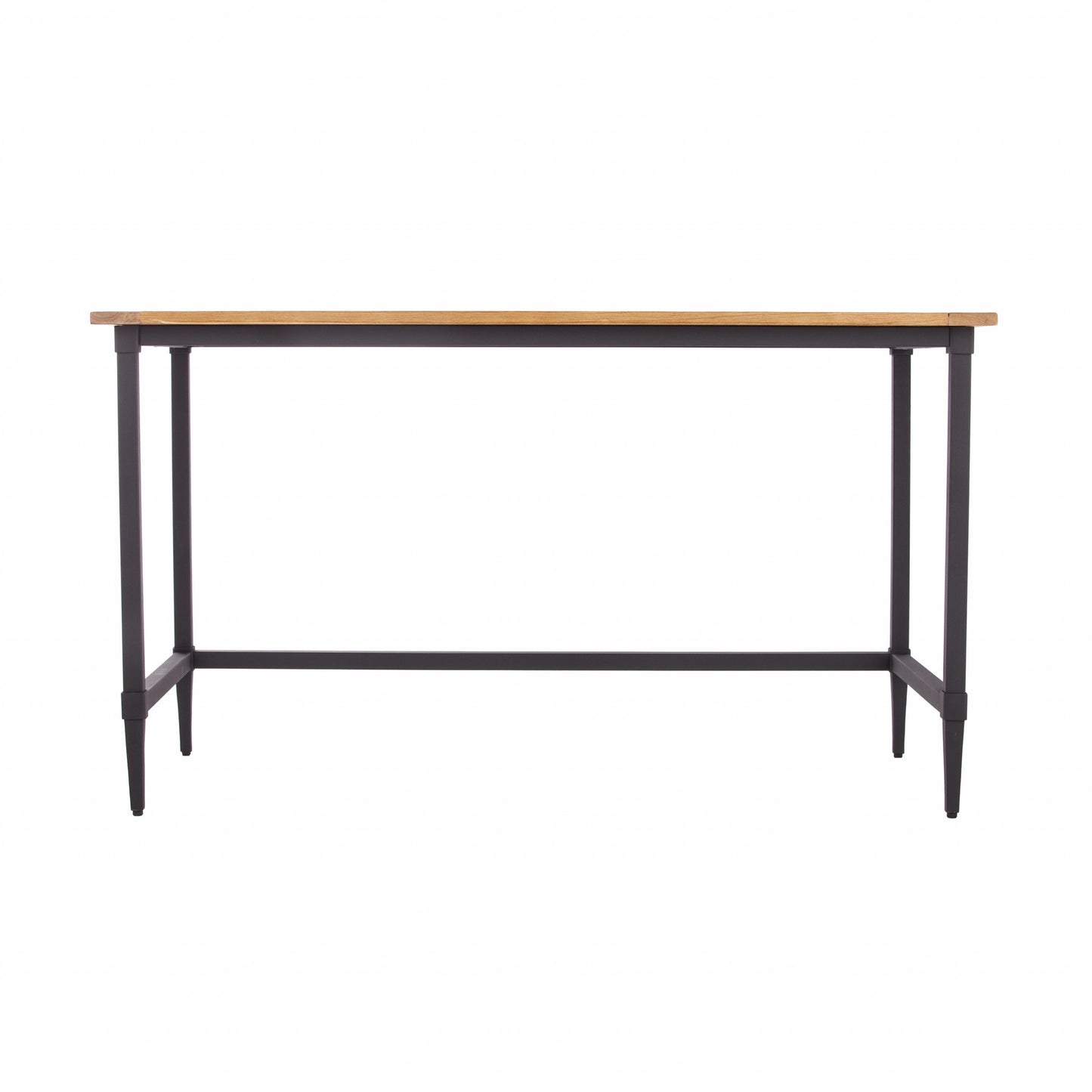 53" Natural And Black Writing Desk