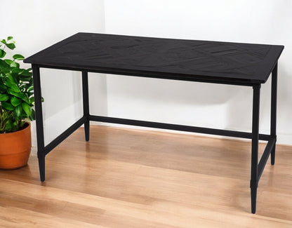 53" Black Writing Desk