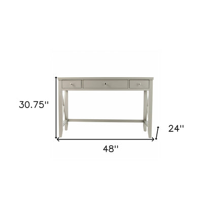 Farmhouse Gray Writing Desk