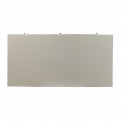 48" Gray Wood Trestle With Three Drawers