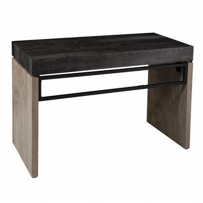 Black Wood and Iron Writing Desk