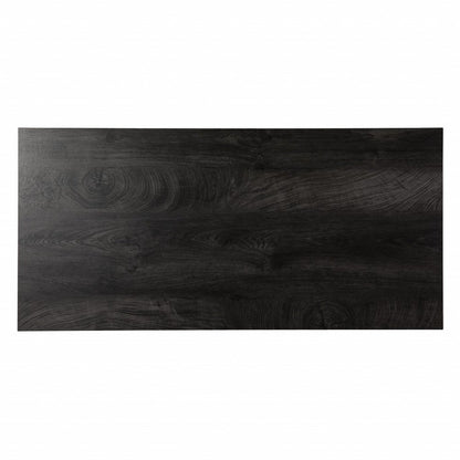 45" Black and Brown Writing Desk