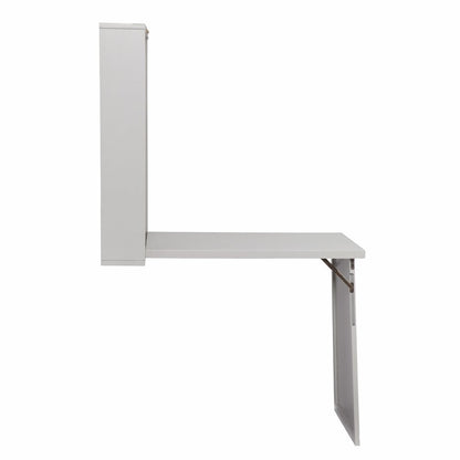 36" Gray Wall Mounted Floating Desk