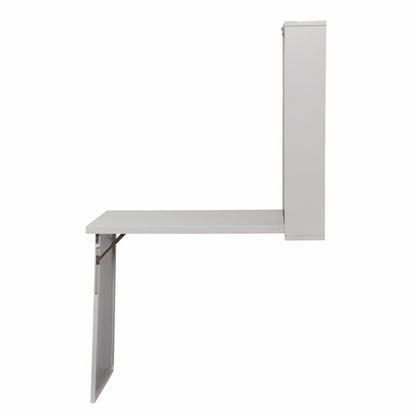 36" Gray Wall Mounted Floating Desk