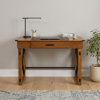 49" Adjustable Natural Standing Desk Converter