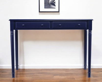 Navy Blue Writing Desk