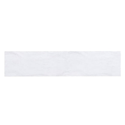 56" White and Black Faux Marble Frame Console Table Two Shelves