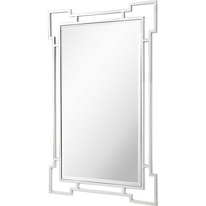 42" Silver Accent Wood Mirror