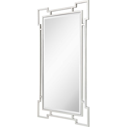 42" Silver Accent Wood Mirror