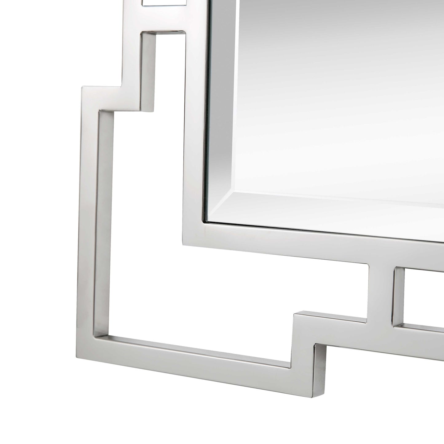 42" Silver Accent Wood Mirror