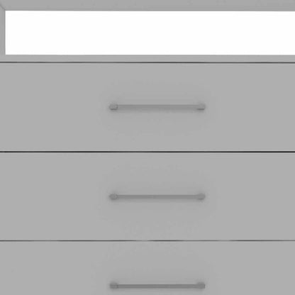 31" White Wood Four Drawer Dresser