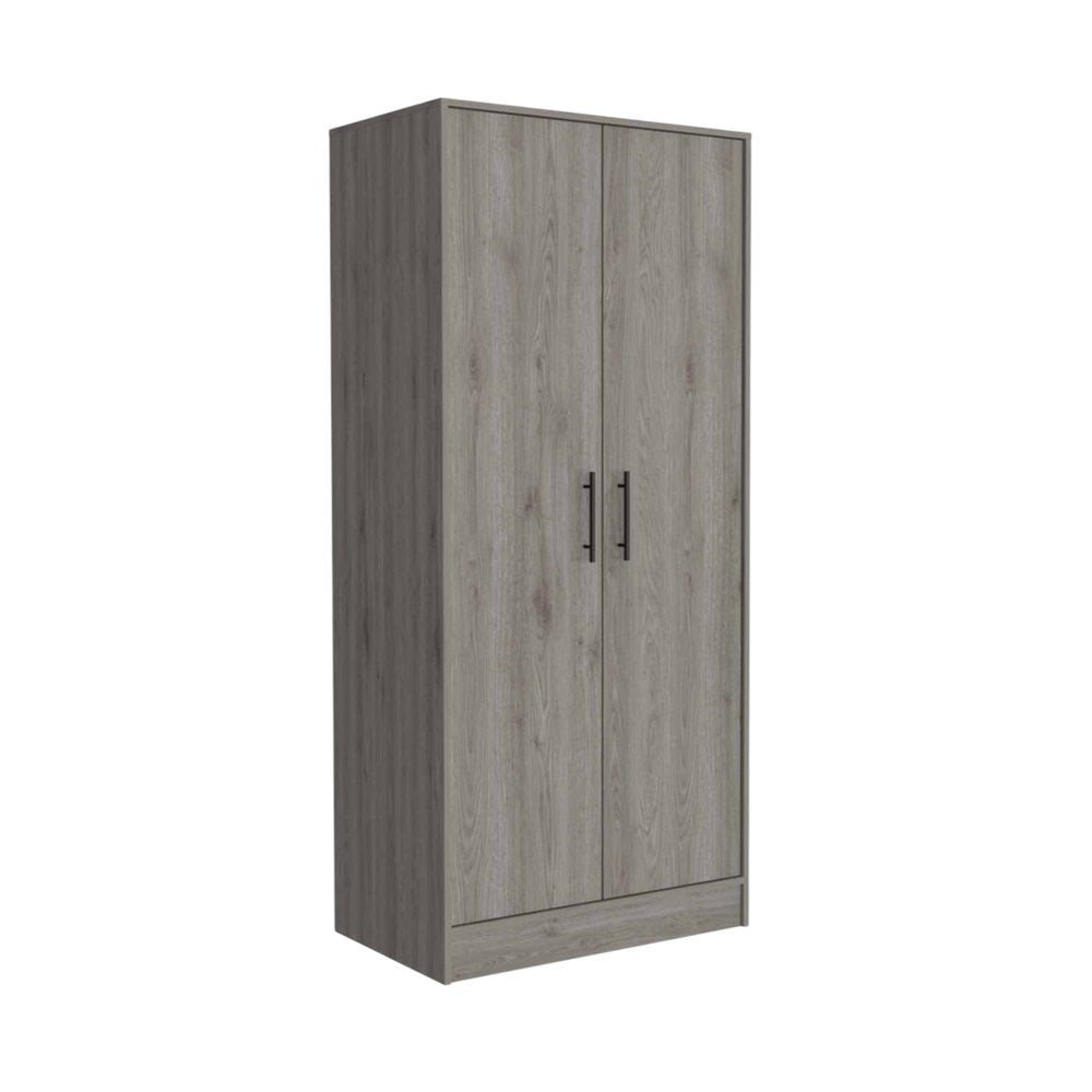 71" Light Gray Wood Single Drawer Combo Dresser