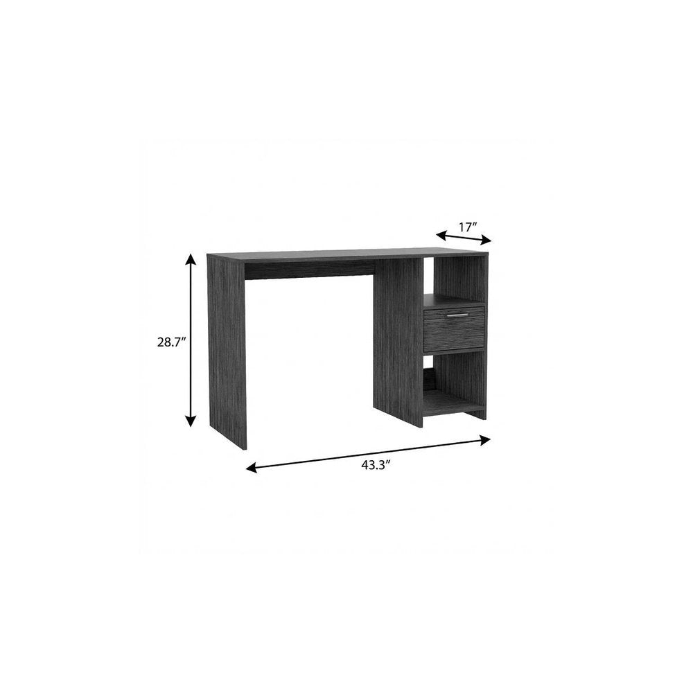 43" Gray Computer Desk