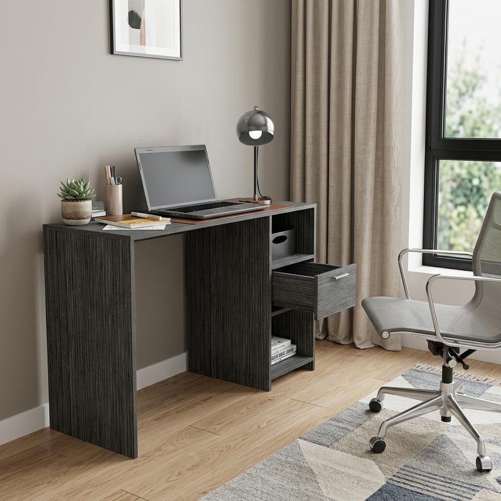43" Gray Computer Desk