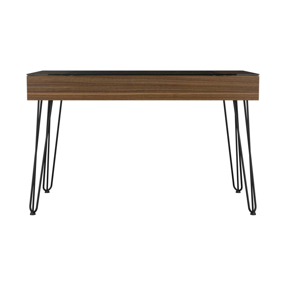 47" Brown and Black Computer Desk
