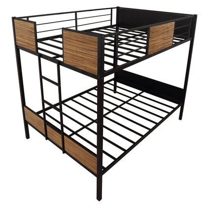 Black Brown Full Over Full Bunk Bed