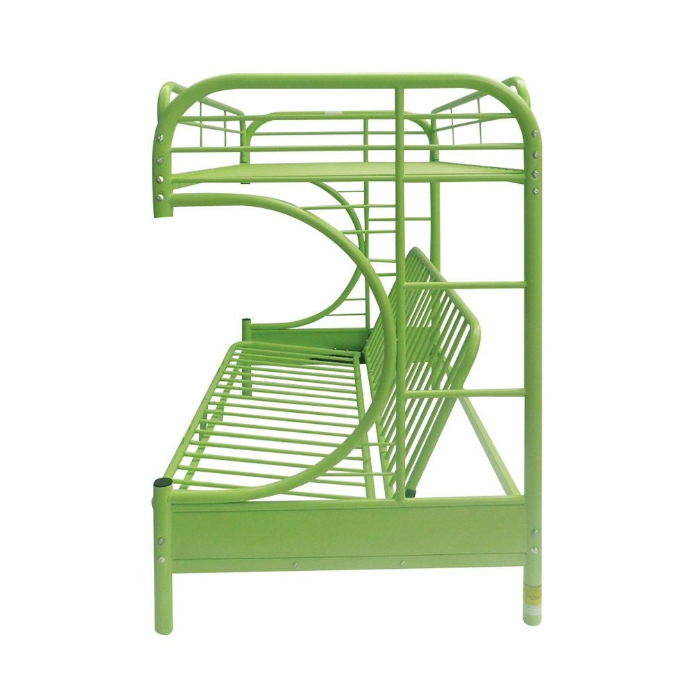 Green Twin Over Full Futon Bunk Bed