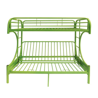 Green Twin Over Full Futon Bunk Bed