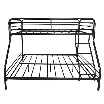 Black Heavy Duty Twin Over Full Metal Bunk Bed