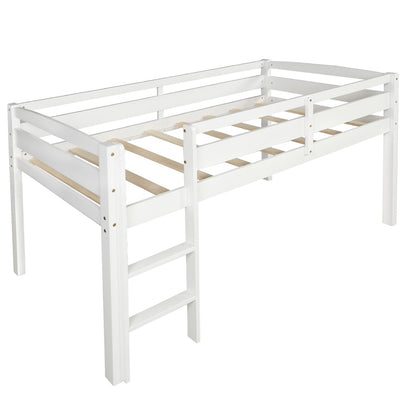 White Twin Size Lof Loft Bed