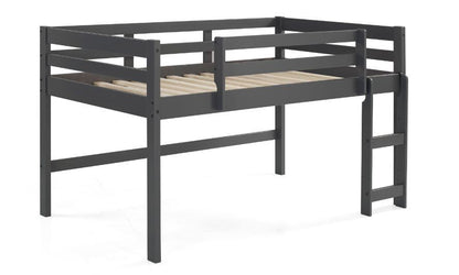 Twin Loft Bed Gray Finish