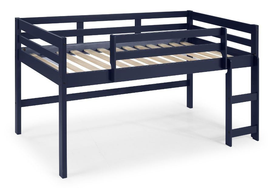 Twin Loft Bed Navy Blue Finish