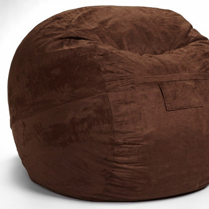 Classic Cozy Dark Gray Bean Bag Chair