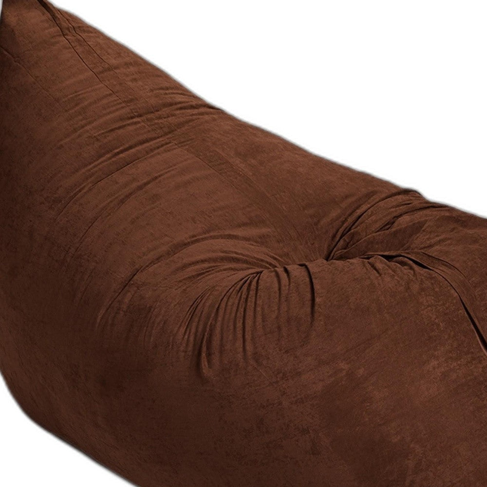 73" x 38" Brown Sofa Sack Bean Bag Lounger