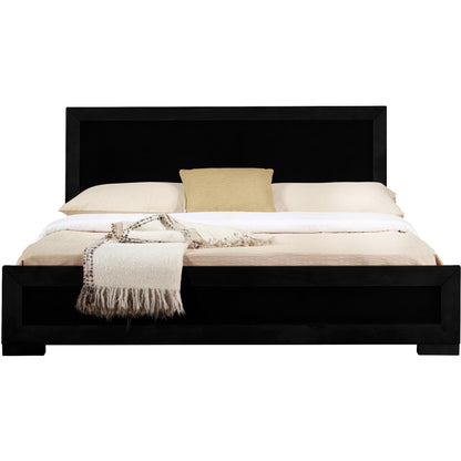 Moma White Wood Platform Queen Bed With Two Nightstands