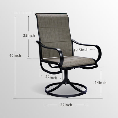 Set of Two 22" Gray and Black Steel Indoor Outdoor Dining Chair