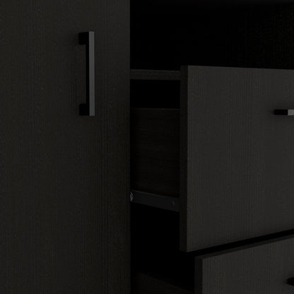 55" Black Two Drawer Dresser