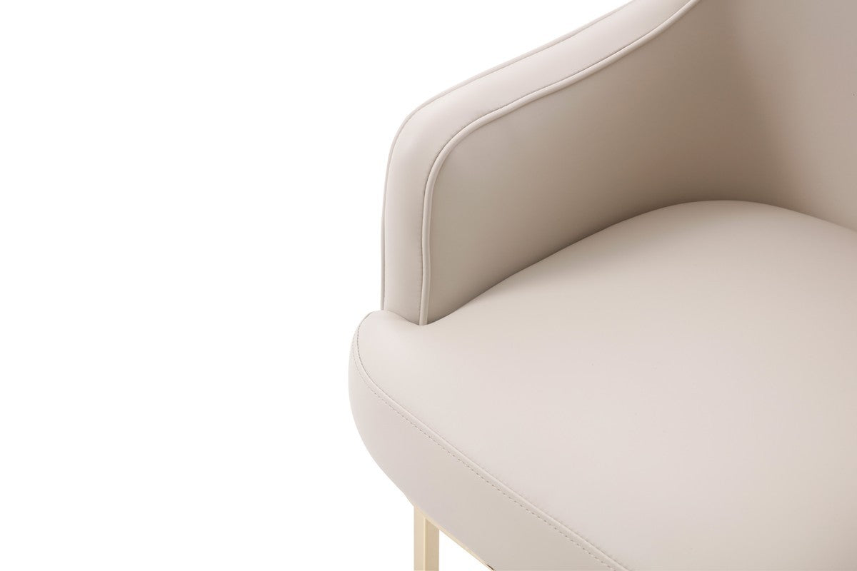 Gray Gold Modern Dining Chair