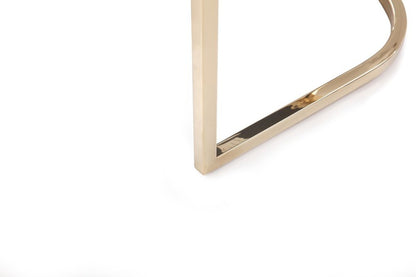 Gray and Gold Upholstered Fabric Dining Arm Chair