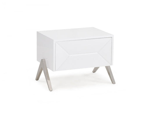 19" Wood One Drawer Nightstand