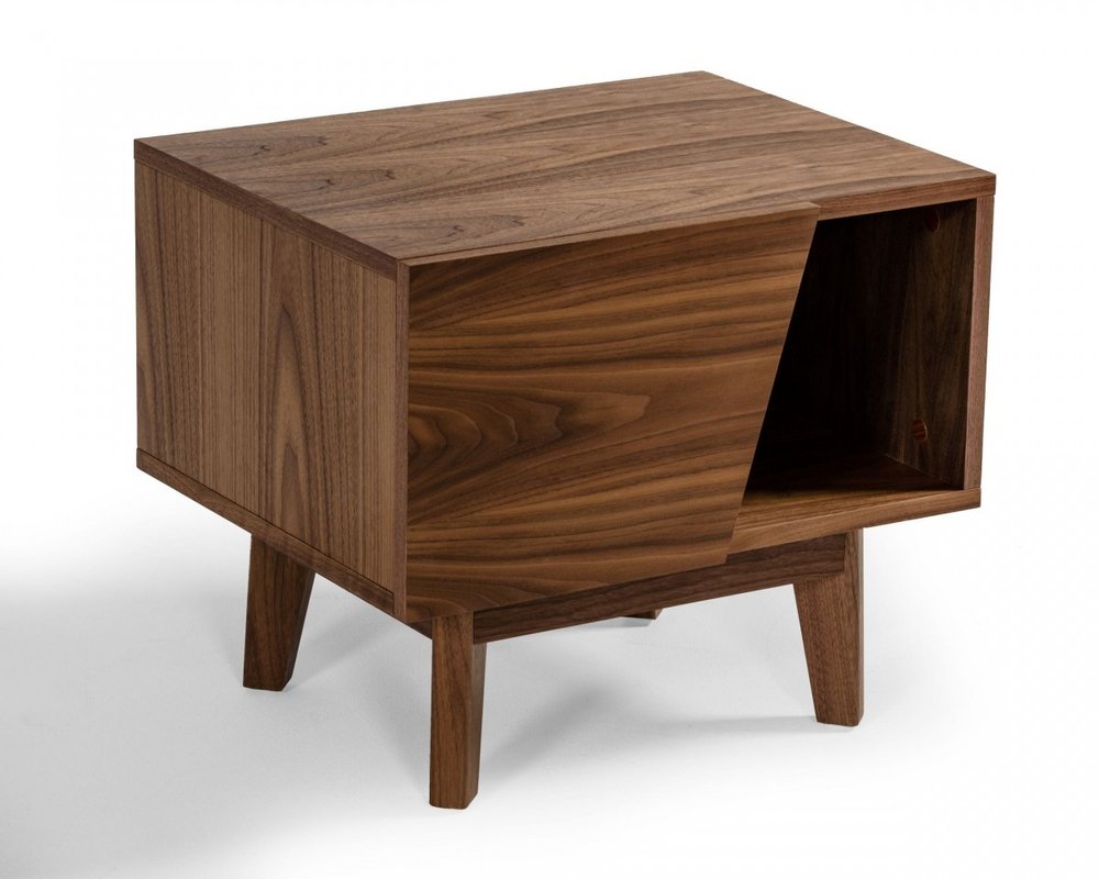 24" Wood One Drawer Nightstand