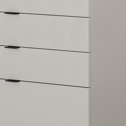 24" Gray Wood Five Drawer Dresser