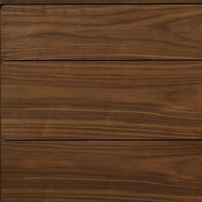 59" Brown Solid Wood Six Drawer Double Dresser