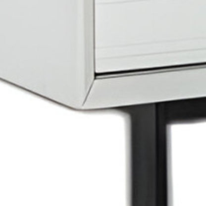 51" White Wood Six Drawer Double Dresser