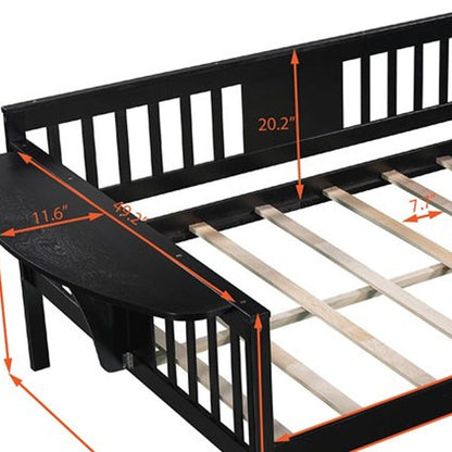 Espresso Wood Full Bed Frame